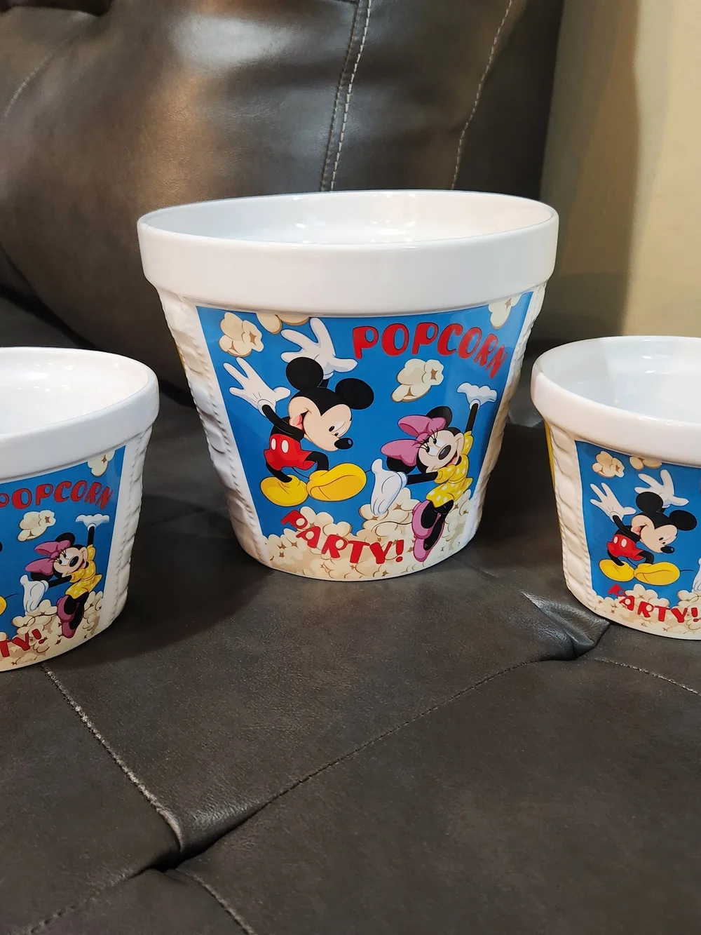 Disney Mickey & Friends Blue Popcorn Party Bowl